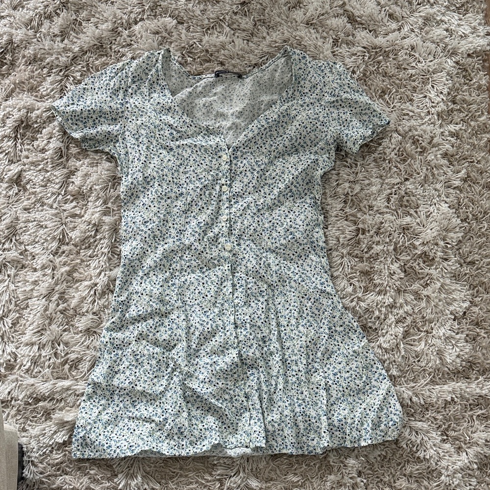 Brandy Melville Blue Floral Lara Dress